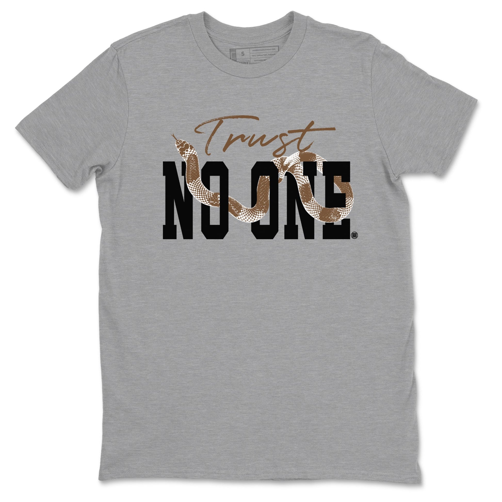 Jordan Jumpman Jack Travis Scott Dark Mocha shirts to match jordans Trust No One sneaker match tees Jordan Jumpman Jack Travis Scott Dark Mocha SNRT Sneaker Release Tees unisex cotton Heather Grey 2 crew neck shirts