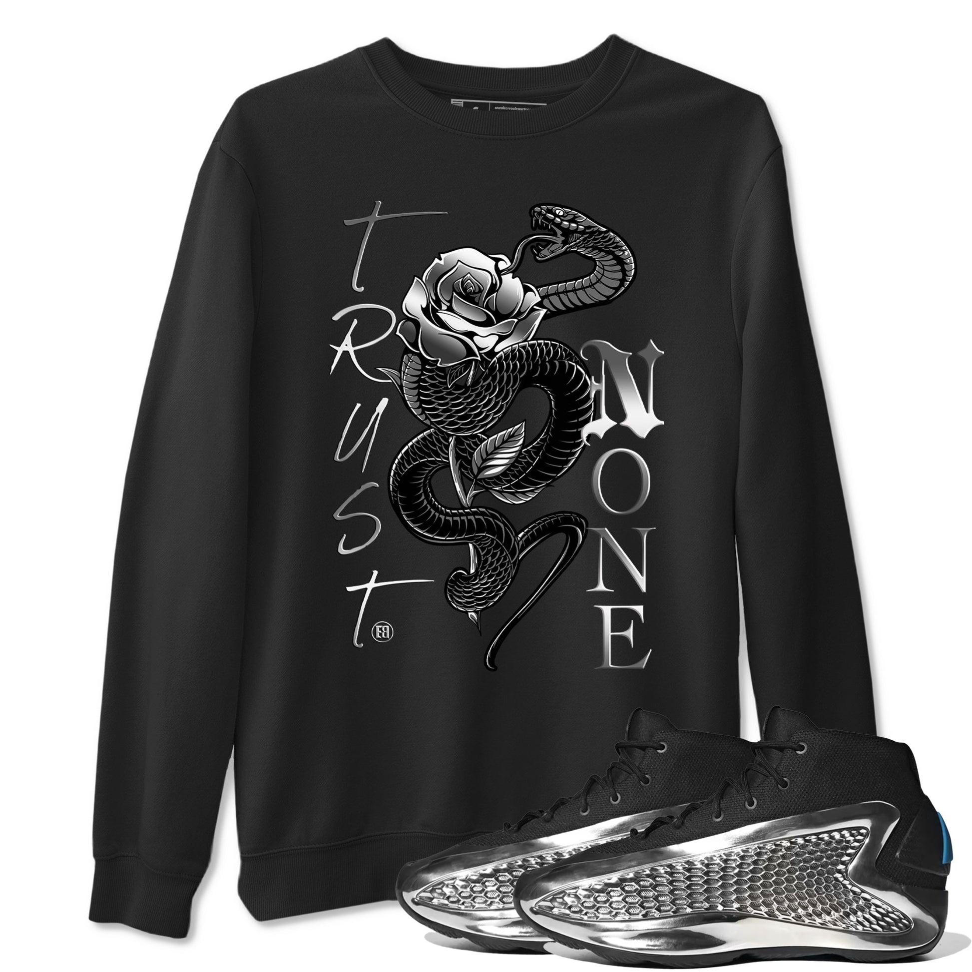 Adidas AE 1 Silver Metallic shirts to match jordans Trust None sneaker match tees AE 1 Silver Metallic match shoes to clothes SNRT Sneaker Tees unisex cotton Black 1 shirts