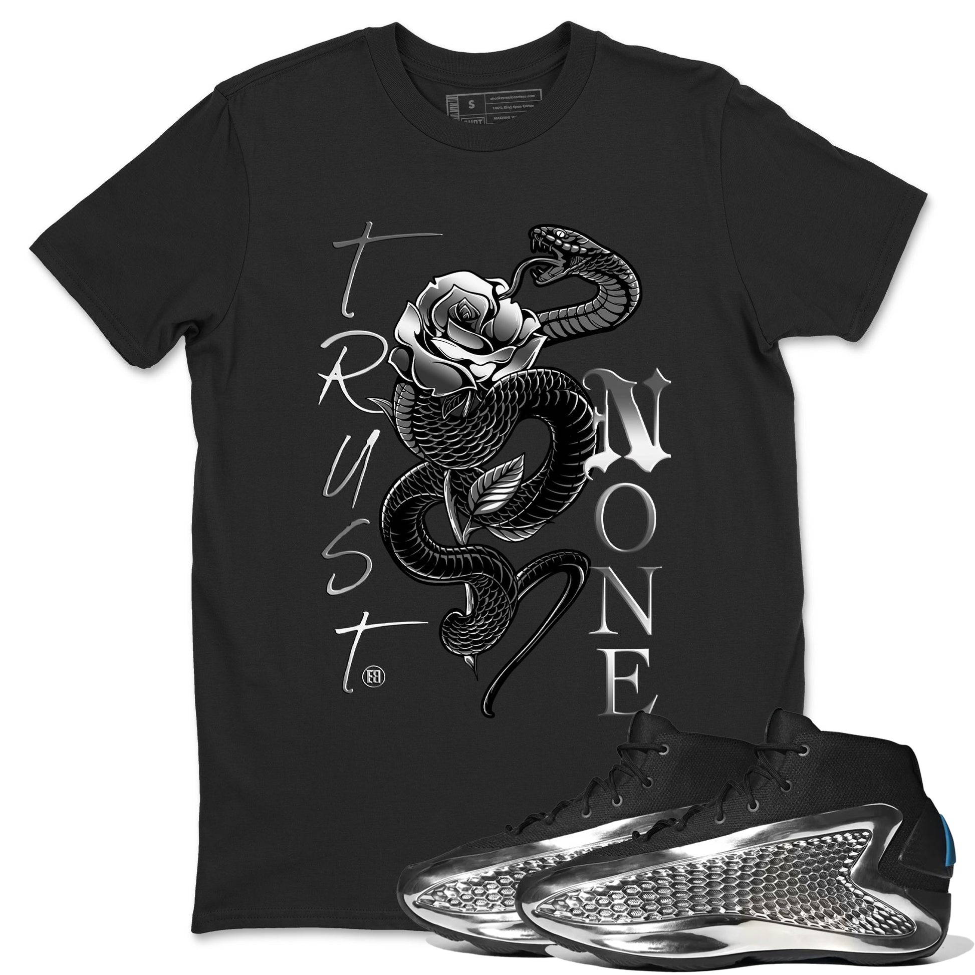Adidas AE 1 Silver Metallic shirts to match jordans Trust None sneaker match tees AE 1 Silver Metallic match shoes to clothes SNRT Sneaker Tees unisex cotton Black 1 shirts