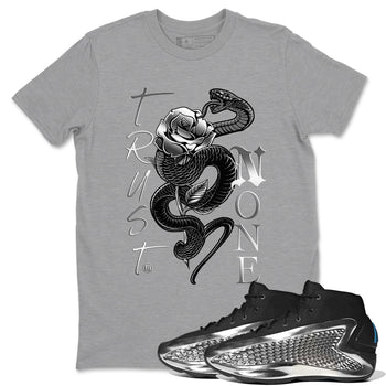 Adidas AE 1 Silver Metallic shirts to match jordans Trust None sneaker match tees AE 1 Silver Metallic match shoes to clothes SNRT Sneaker Tees unisex cotton Heather Grey 1 shirts