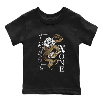 Air Force 1 Ivory Snake shirt to match jordans Trust None sneaker tees AF1 Ivory Snake SNRT sneaker release tees baby toddler Black 2 cotton Shirt