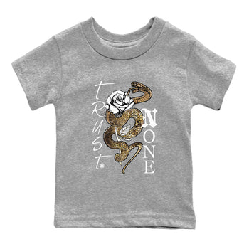 Air Force 1 Ivory Snake shirt to match jordans Trust None sneaker tees AF1 Ivory Snake SNRT sneaker release tees baby toddler Heather Grey 2 cotton Shirt