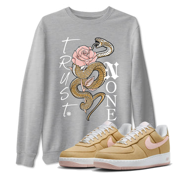 Air Force 1 Low Linen shirts to match jordans Trust None sneaker match tees Air Force 1 Linen Graphic Shirts To Match AF1 SNRT Sneaker Tees unisex cotton Heather Grey 1 shirts