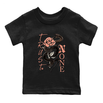 Sneaker match tees – Sneaker Tees To Match Air Jordan 1 Baroque Brown Shoes – Trust None Kids T-Shirt Black 2