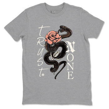 Sneaker match tees – Sneaker Tees To Match Air Jordan 1 Baroque Brown Shoes – Trust None Tee Heather Grey 2