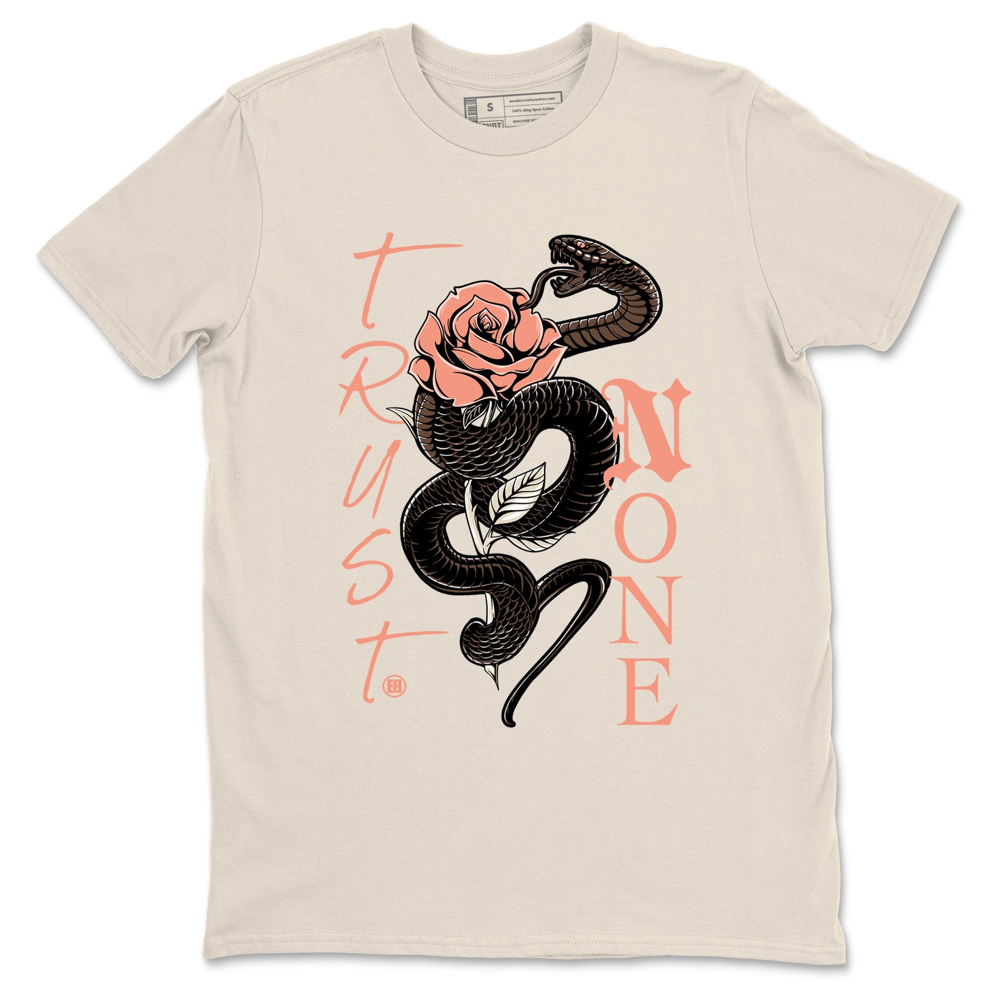 Sneaker match tees – Sneaker Tees To Match Air Jordan 1 Baroque Brown Shoes – Trust None Tee Natural 2