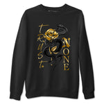 Air Jordan 1 High OG Black Metallic Gold shirts to match jordans Trust None sneaker match tees Jordan 1 Black Metallic Gold SNRT Sneaker Tees streetwear brand Black 2 unisex cotton tee