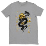 Air Jordan 1 High OG Black Metallic Gold shirts to match jordans Trust None sneaker match tees Jordan 1 Black Metallic Gold SNRT Sneaker Tees streetwear brand Heather Grey 2 unisex cotton tee