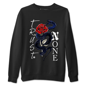 1s Rare Air shirts to match jordans Trust None sneaker match tees Air Jordan 1 High OG Rare Air Deep Royal Blue match shoes to clothes SNRT Sneaker Tees unisex cotton Black 2 shirts