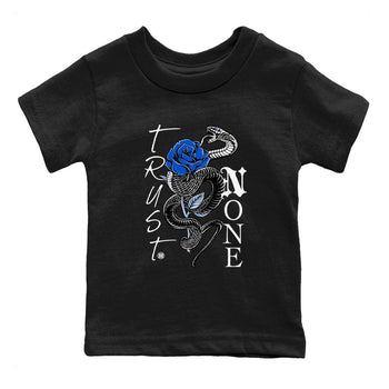 AJ11 Black and Varsity Royal shirt to match jordans Trust None sneaker tees Air Jordan 11 Black and Varsity Royal SNRT sneaker release tees baby toddler Black 2 cotton Shirt