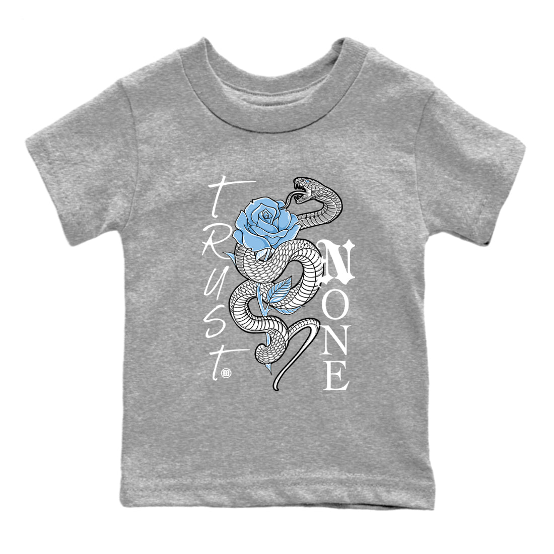 AJ11 Retro Legend Blue shirts to match jordans Trust None best t shirts to wear with jordans 11s Legend Blue match shoes to clothes SNRT Sneaker Tees Youth Baby Heather Grey 2 tee