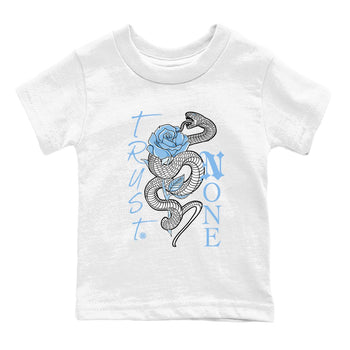 AJ11 Retro Legend Blue shirts to match jordans Trust None best t shirts to wear with jordans 11s Legend Blue match shoes to clothes SNRT Sneaker Tees Youth Baby White 2 tee