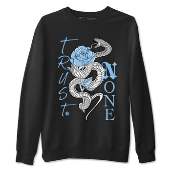 AJ11 Retro Legend Blue shirts to match jordans Trust None best t shirts to wear with jordans 11s Legend Blue match shoes to clothes SNRT Sneaker Tees unisex cotton Black 2 shirts