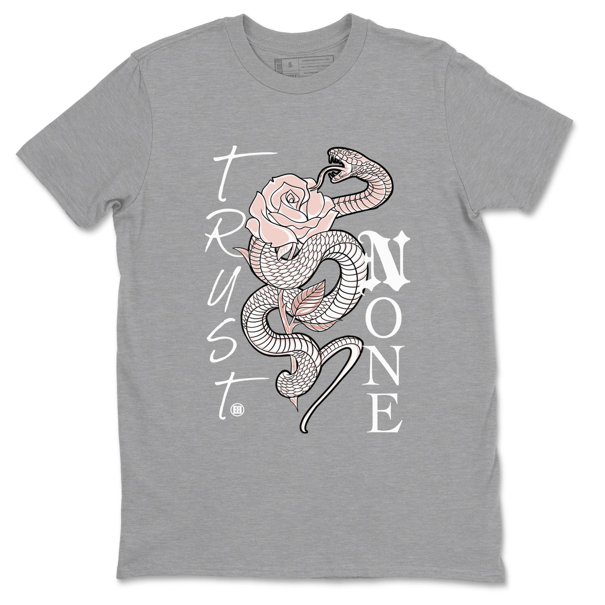 AJ11 Legend Pink shirts to match jordans Trust None sneaker match tees Air Jordan 11 Legend Pink SNRT Sneaker Tees streetwear brand Heather Grey 2 unisex cotton tee
