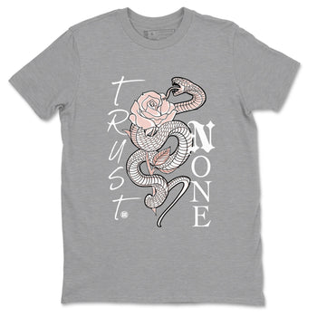 AJ11 Legend Pink shirts to match jordans Trust None sneaker match tees Air Jordan 11 Legend Pink SNRT Sneaker Tees streetwear brand Heather Grey 2 unisex cotton tee