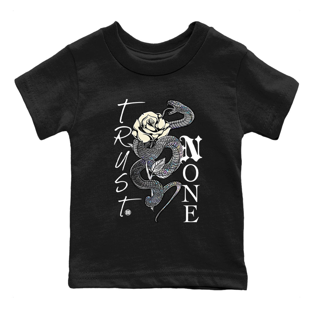Jordan 11 Low Snake shirts to match jordans Trust None sneaker match tees Air Jordan 11 Year Of The Snake best t shirts to wear with jordans SNRT Sneaker Tees Youth Baby Black 2 tee