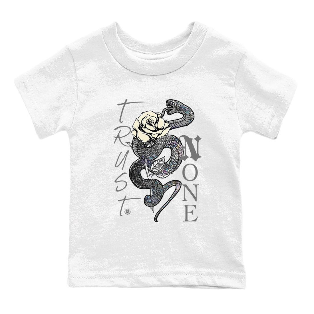 Jordan 11 Low Snake shirts to match jordans Trust None sneaker match tees Air Jordan 11 Year Of The Snake best t shirts to wear with jordans SNRT Sneaker Tees Youth Baby White 2 tee