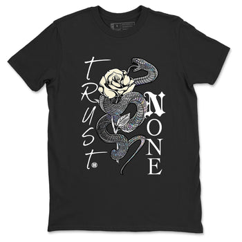 Jordan 11 Low Snake shirts to match jordans Trust None sneaker match tees Air Jordan 11 Year Of The Snake best t shirts to wear with jordans SNRT Sneaker Tees unisex cotton Black 2 shirts