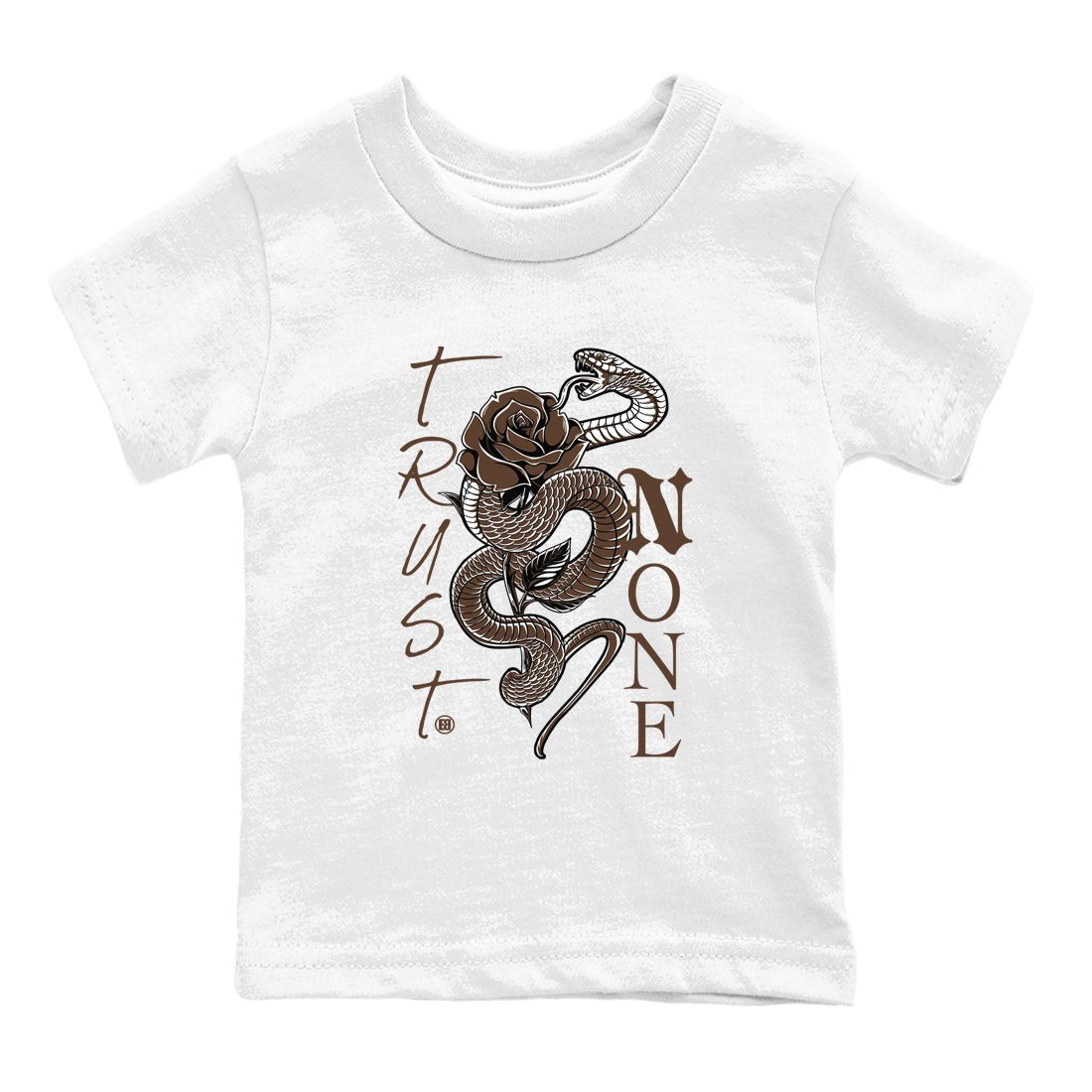 12s Baroque Brown shirts to match jordans Trust None sneaker match tees Air Jordan 12 Baroque Brown match shoes to clothes SNRT Sneaker Tees Youth Baby White 2 tee