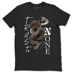 12s Baroque Brown shirts to match jordans Trust None sneaker match tees Air Jordan 12 Baroque Brown match shoes to clothes SNRT Sneaker Tees unisex cotton Black 2 shirts