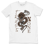 12s Baroque Brown shirts to match jordans Trust None sneaker match tees Air Jordan 12 Baroque Brown match shoes to clothes SNRT Sneaker Tees unisex cotton White 2 shirts