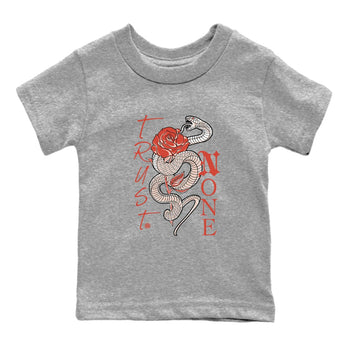 13s Dune Red shirts to match jordans Trust None sneaker match tees Air Jordan 13 Dune Red SNRT Sneaker Tees streetwear brand Baby and Youth Heather Grey 2 cotton tee