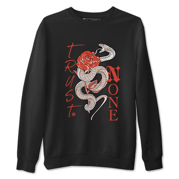 13s Dune Red shirts to match jordans Trust None sneaker match tees Air Jordan 13 Dune Red SNRT Sneaker Tees streetwear brand Black 2 unisex cotton tee