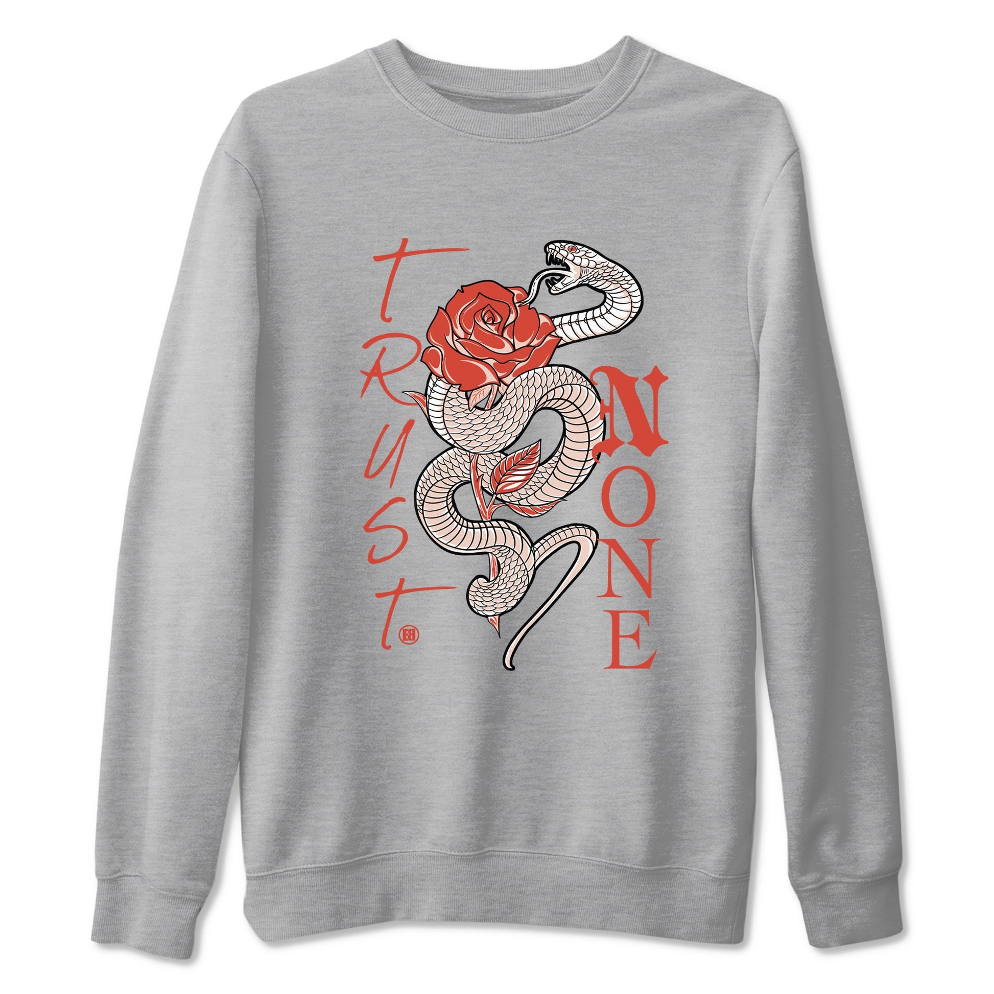 13s Dune Red shirts to match jordans Trust None sneaker match tees Air Jordan 13 Dune Red SNRT Sneaker Tees streetwear brand Heather Grey 2 unisex cotton tee