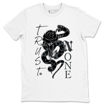 Air Jordan 3 Black Cat shirts to match jordans Trust None sneaker match tees Jordan 3 Retro Black Cat best t shirts to wear with jordans SNRT Sneaker Tees unisex cotton White 2 shirts