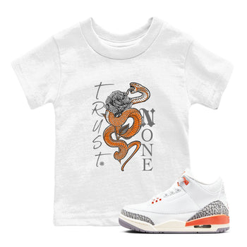 3s Georgia Peach shirt to match jordans Trust None sneaker tees Air Jordan 3 Retro Georgia Peach SNRT Sneaker release tees baby toddler White 1 cotton Shirt