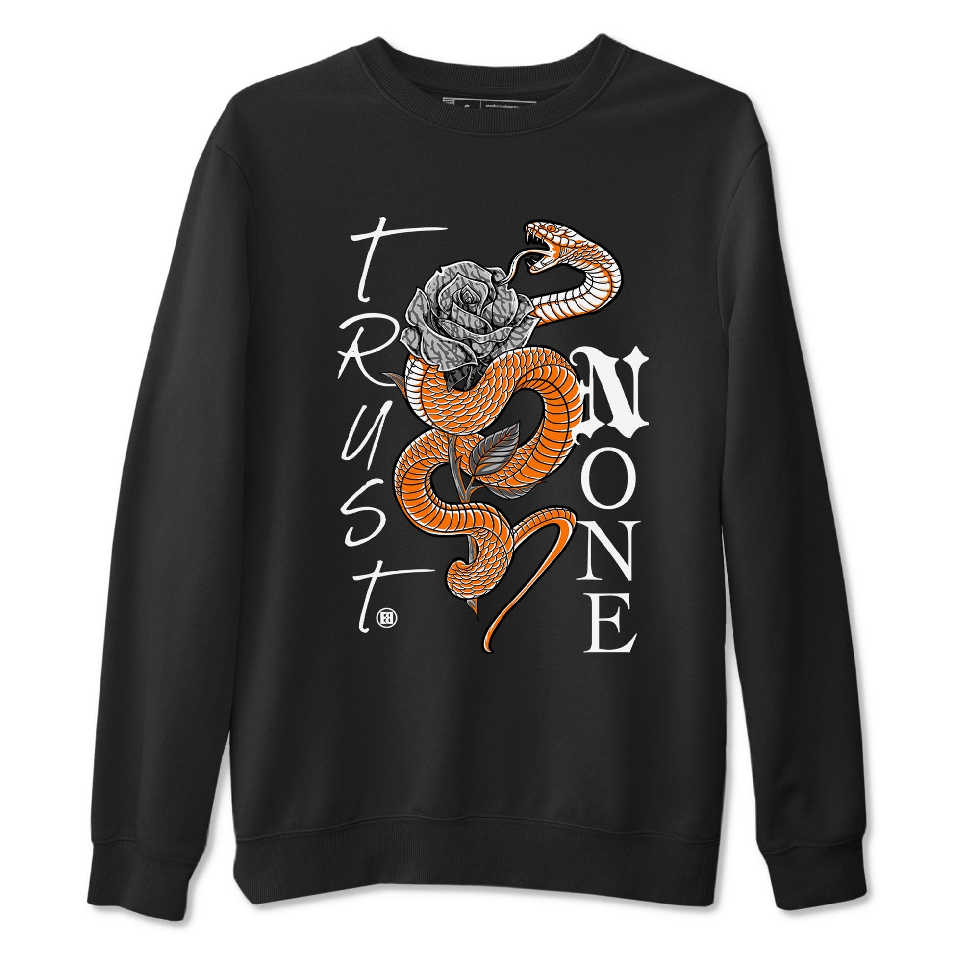 3s Georgia Peach shirt to match jordans Trust None sneaker tees Air Jordan 3 Retro Georgia Peach SNRT Sneaker Release Tees unisex cotton Black 2 crew neck shirt