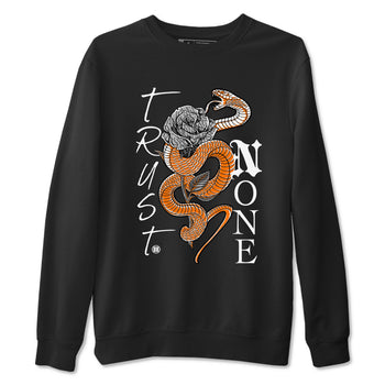 3s Georgia Peach shirt to match jordans Trust None sneaker tees Air Jordan 3 Retro Georgia Peach SNRT Sneaker Release Tees unisex cotton Black 2 crew neck shirt