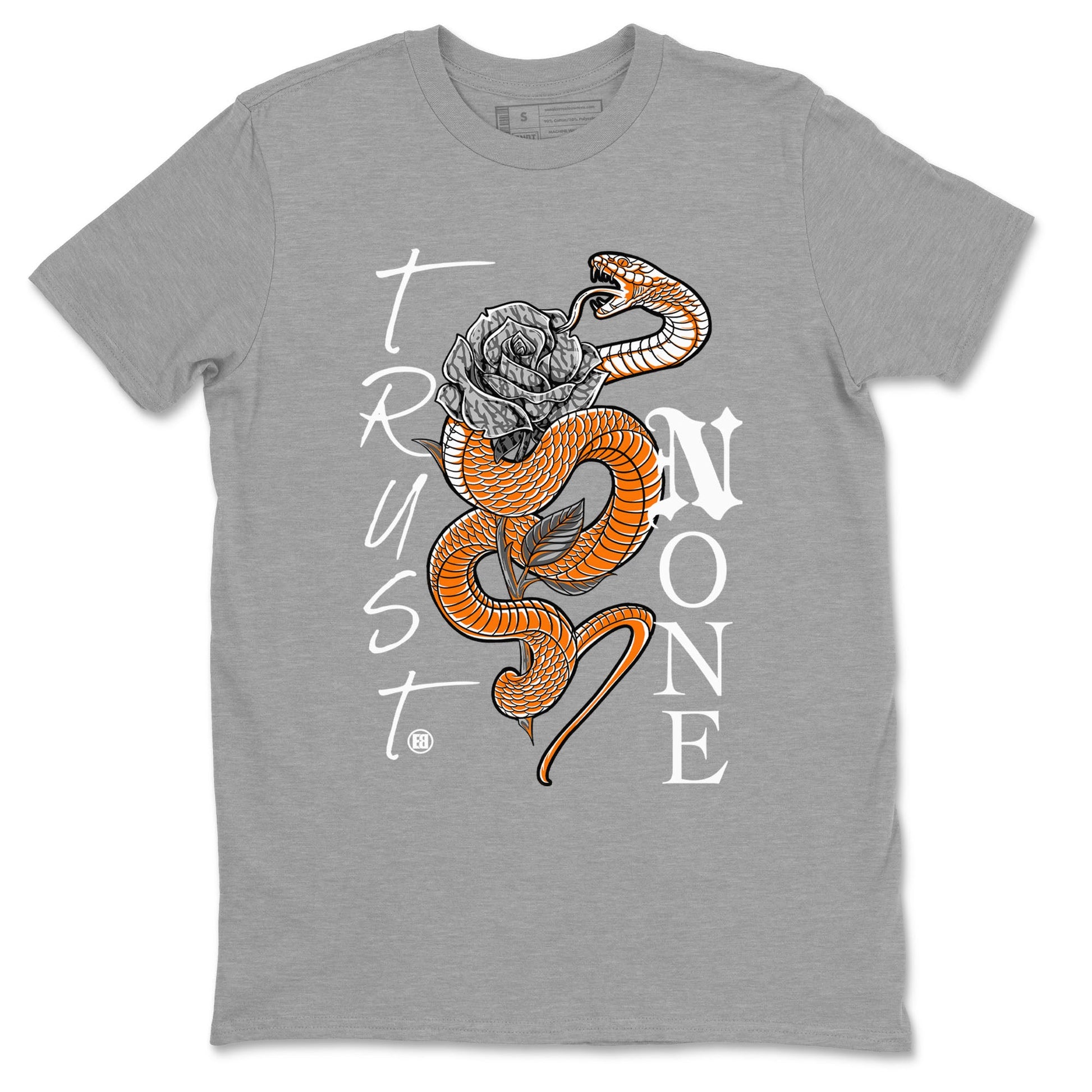 3s Georgia Peach shirt to match jordans Trust None sneaker tees Air Jordan 3 Retro Georgia Peach SNRT Sneaker Release Tees unisex cotton Heather Grey 2 crew neck shirt