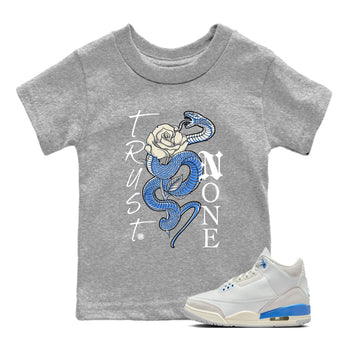 Air Jordan 3 Lucky Shorts shirts to match jordans Trust None sneaker match tees Air Jordan 3 Retro Lucky Shorts match shoes to clothes SNRT Sneaker Tees Youth Baby Heather Grey 1 tee