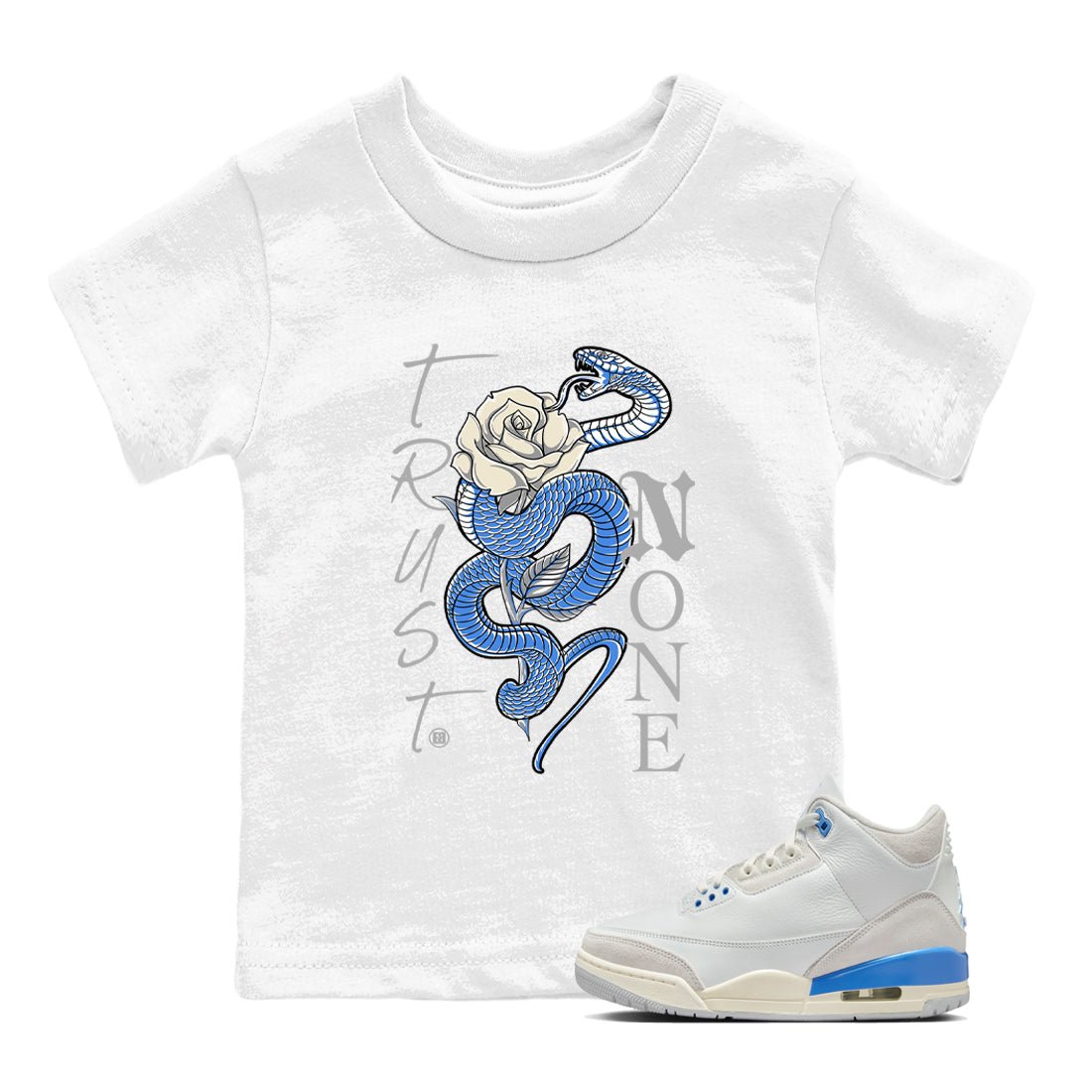 Air Jordan 3 Lucky Shorts shirts to match jordans Trust None sneaker match tees Air Jordan 3 Retro Lucky Shorts match shoes to clothes SNRT Sneaker Tees Youth Baby White 1 tee