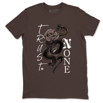Sneaker match tees – Sneaker Tees To Match Air Jordan 4 A Ma Maniere x Dark Mocha Shoes – Trust None Tee Dark Chocolate 2