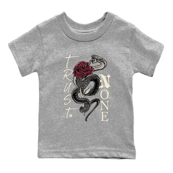 4s A Ma Maniere x Fossil Stone shirts to match jordans Trust None sneaker match tees Air Jordan 4 A Ma Maniere x Fossil Stone match shoes to clothes SNRT Sneaker Tees Youth Baby Heather Grey 2 tee