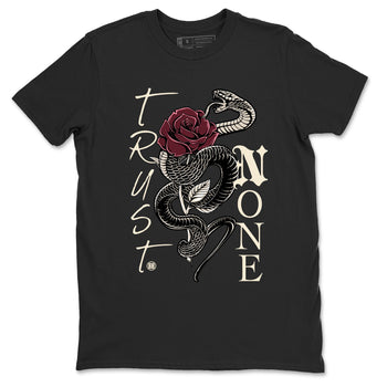 4s A Ma Maniere x Fossil Stone shirts to match jordans Trust None sneaker match tees Air Jordan 4 A Ma Maniere x Fossil Stone match shoes to clothes SNRT Sneaker Tees unisex cotton Black 2 shirts