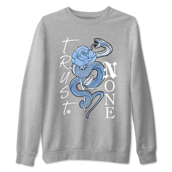 4s Forget Me Not shirts to match jordans Trust None graphic tees Air Jordan 4 Forget Me Not match shoes to clothes SNRT Sneaker Tees unisex cotton Heather Grey 2 shirts