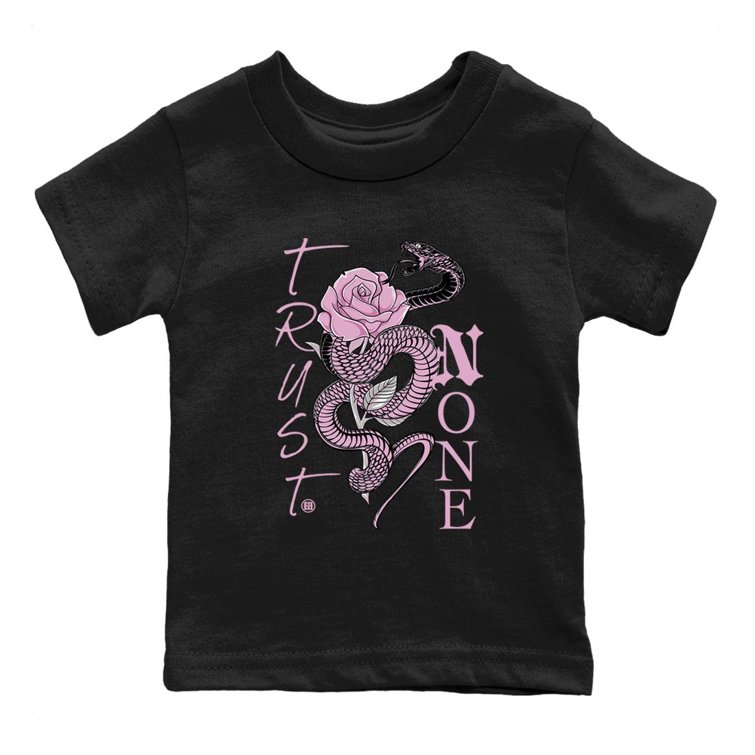4s Retro Orchid shirts to match jordans Trust None sneaker match tees Air Jordan 4 WMNS Orchid match shoes to clothes SNRT Sneaker Tees Youth Baby Black 2 tee