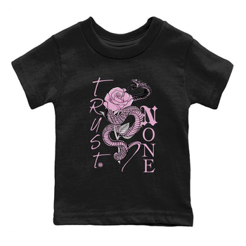 4s Retro Orchid shirts to match jordans Trust None sneaker match tees Air Jordan 4 WMNS Orchid match shoes to clothes SNRT Sneaker Tees Youth Baby Black 2 tee