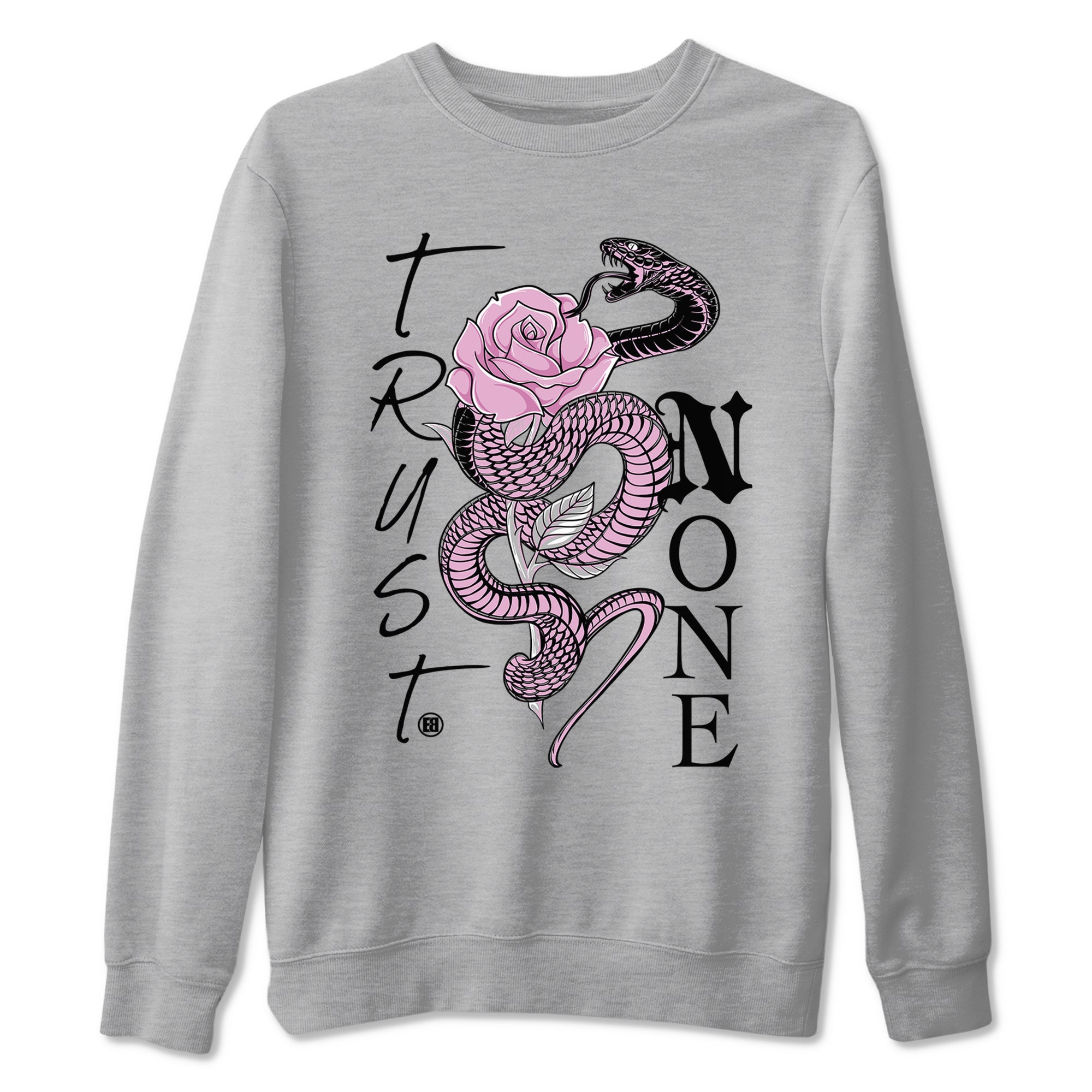 4s Retro Orchid shirts to match jordans Trust None sneaker match tees Air Jordan 4 WMNS Orchid match shoes to clothes SNRT Sneaker Tees unisex cotton Heather Grey 2 shirts