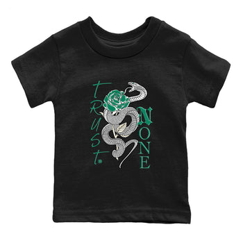 4s Oxidized Green shirts to match jordans Trust None sneaker match tees Air Jordan 4 Oxidized Green SNRT Sneaker Tees streetwear brand Baby and Youth Black 2 cotton tee