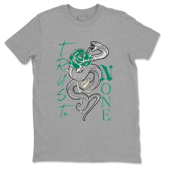 4s Oxidized Green shirts to match jordans Trust None sneaker match tees Air Jordan 4 Oxidized Green SNRT Sneaker Tees streetwear brand Heather Grey 2 unisex cotton tee