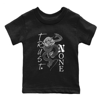 4s Wet Cement shirts to match jordans Trust None sneaker match tees Air Jordan 4 Wet Cement SNRT Sneaker Release Tees Youth Baby Black 2 crew neck shirts