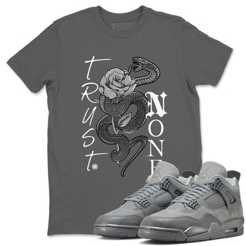 4s Wet Cement shirts to match jordans Trust None sneaker match tees Air Jordan 4 Wet Cement SNRT Sneaker Release Tees unisex cotton Cool Grey 1 crew neck shirts