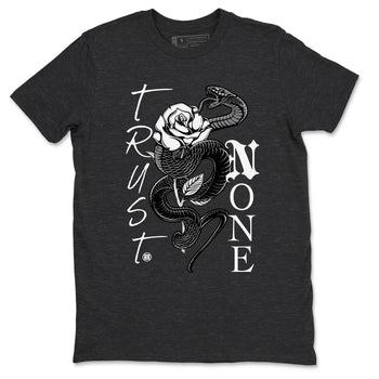 4s White Thunder shirts to match jordans Trust None sneaker match tees Air Jordan 4 Retro White Thunder SNRT Sneaker Release Tees unisex cotton Charcoal Heather 2 crew neck shirts