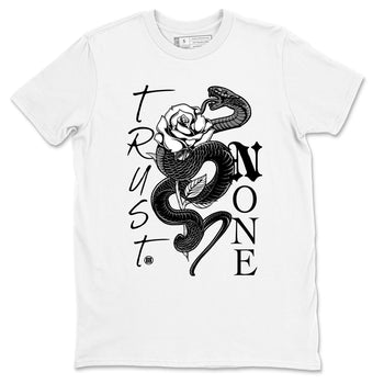 4s White Thunder shirts to match jordans Trust None sneaker match tees Air Jordan 4 Retro White Thunder SNRT Sneaker Release Tees unisex cotton White 2 crew neck shirts