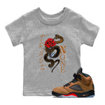 5s Archaeo Brown shirts to match jordans Trust None sneaker match tees Air Jordan 5 Archaeo Brown SNRT Sneaker Release Tees Youth Baby Heather Grey 1 crew neck shirts