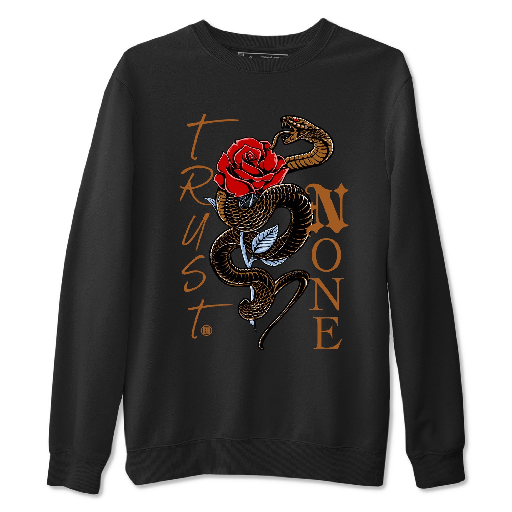 5s Archaeo Brown shirts to match jordans Trust None sneaker match tees Air Jordan 5 Archaeo Brown SNRT Sneaker Release Tees unisex cotton Black 2 crew neck shirts